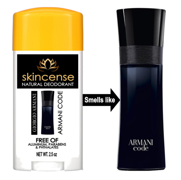 Armani Code-Scented Handmade Aluminum-Free Deodorant Stick